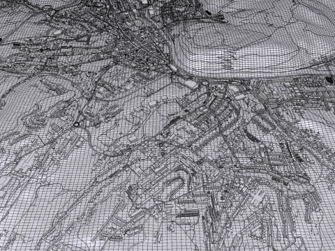 Cityscape Banska Bystrica Slovakia 3D Model
