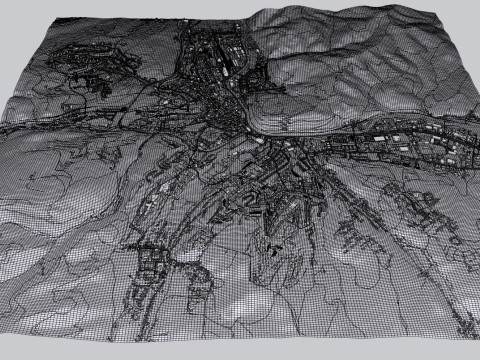 Cityscape Banska Bystrica Slovakia 3D Model