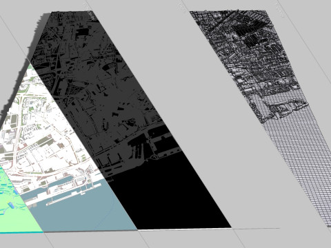 Cityscape Liverpool England 3D Model
