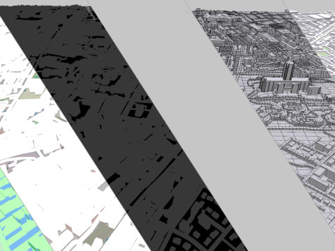 Cityscape Liverpool England 3D Model