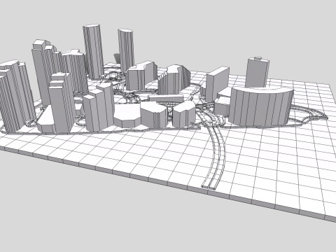 Burlingame Island Miami Florida USA 3D Model