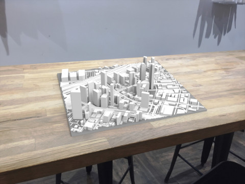 Cityscape New York USA fragment city 3D-Druckmodell
