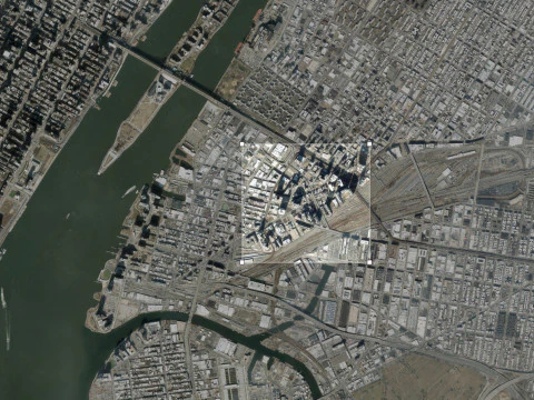 Cidade do fragmento da paisagem urbana de Nova York EUA Modelo de Impressão 3D
