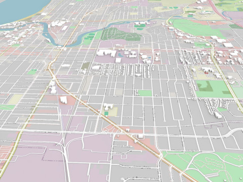 Cityscape Sheboygan Wisconsin USA Modelo 3D