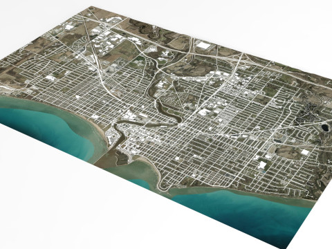 Cityscape Sheboygan Wisconsin USA Modelo 3D