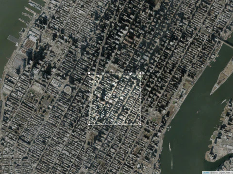Cityscape New York USA fragment city 3D Model
