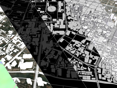 Cityscape Chengdu China Model 3D