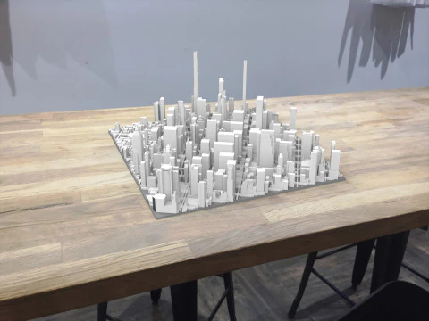 Cityscape New York USA fragment city 3D Model