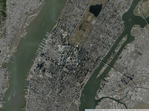 Cityscape New York USA fragment city 3D Model