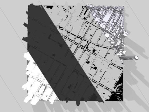 Cityscape New York USA fragment city Modelo 3D