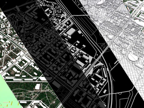 Cityscape Zaporozhye Ukraine 3D Model