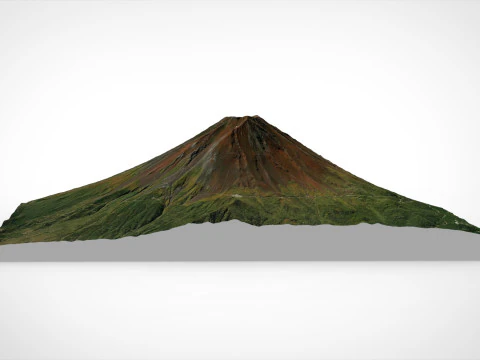 Mountain landscape Volcano Fuji Japan 3D Model