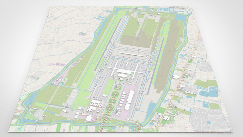 Suvarnabhumi Airport Bangkok Modello 3D .c4d .max .obj .3ds .fbx .stl .blend 