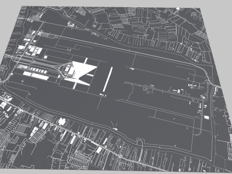 Suvarnabhumi Airport Bangkok Modello 3D