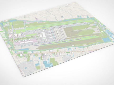 Suvarnabhumi Airport Bangkok Modello 3D