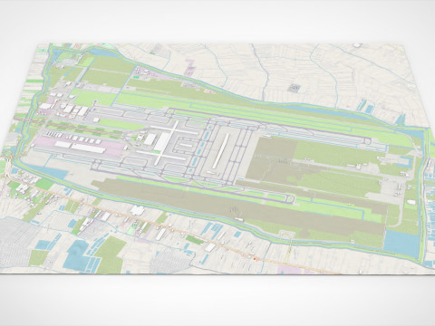 Suvarnabhumi Airport Bangkok Modello 3D