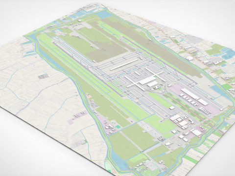 Suvarnabhumi Airport Bangkok Modello 3D