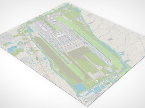 Suvarnabhumi Airport Bangkok Modello 3D