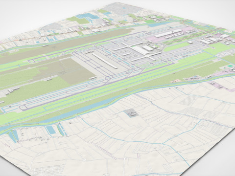 Suvarnabhumi Airport Bangkok Modello 3D