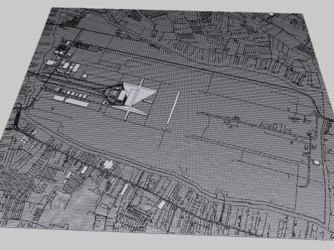 Suvarnabhumi Airport Bangkok Modello 3D