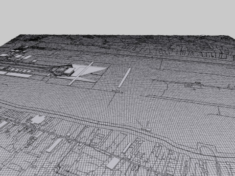 Suvarnabhumi Airport Bangkok Modello 3D