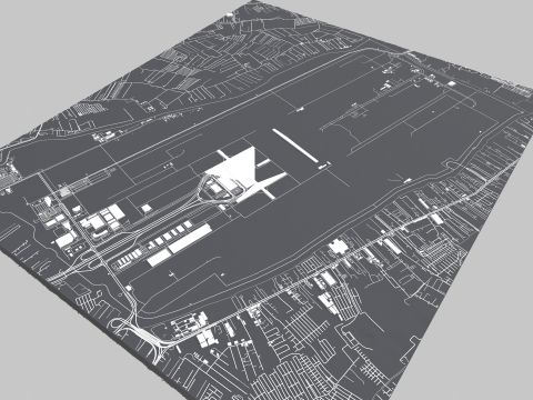 Suvarnabhumi Airport Bangkok Modello 3D