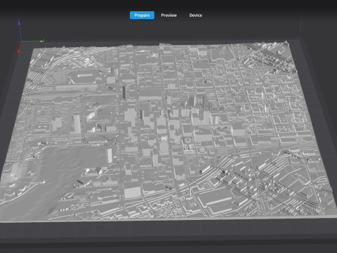Cityscape Baltimore Downtown USA fragment city 3Dモデル