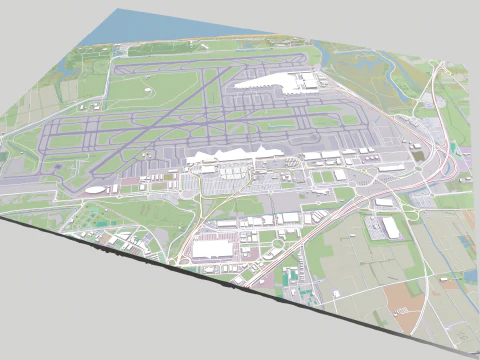 Barcelona El Prat Airport Josep Tarradellas 3D Model
