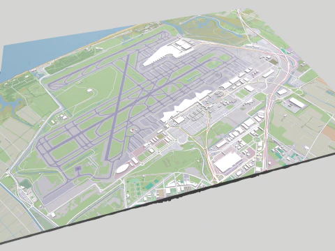 Barcelona El Prat Airport Josep Tarradellas 3D Model