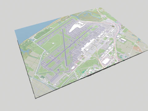 Barcelona El Prat Airport Josep Tarradellas 3D Model