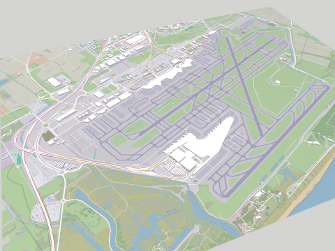 Barcelona El Prat Airport Josep Tarradellas Modelo 3D