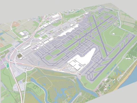 Barcelona El Prat Airport Josep Tarradellas 3D Model