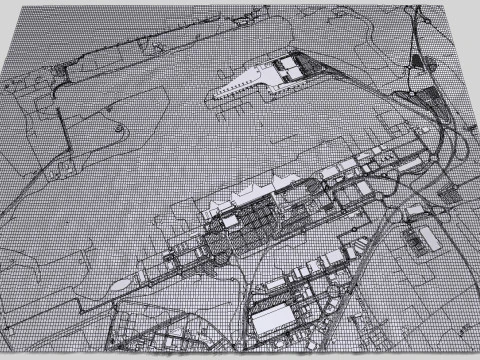 Barcelona El Prat Airport Josep Tarradellas 3D Model