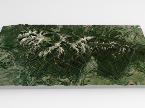 Big Snowy Wilderness Study Area 3Dモデル