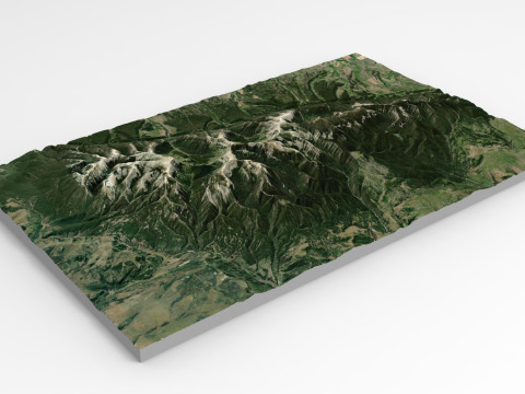 Big Snowy Wilderness Study Area 3Dモデル