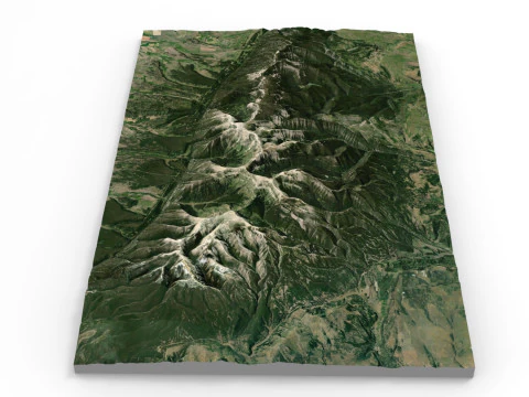Big Snowy Wilderness Study Area 3D Model