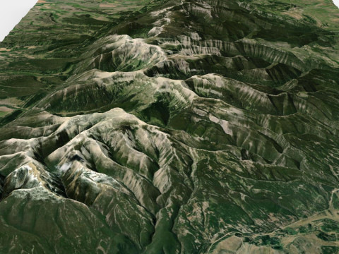 Big Snowy Wilderness Study Area 3Dモデル