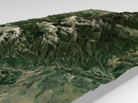 Big Snowy Wilderness Study Area 3Dモデル