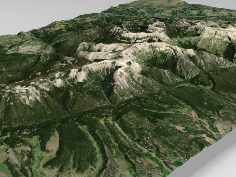 Big Snowy Wilderness Study Area 3Dモデル