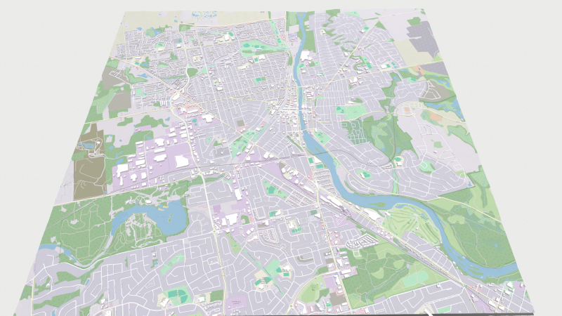 Cityscape Cambridge England 3D-Modell .c4d .max .obj .3ds .fbx .stl .blend 