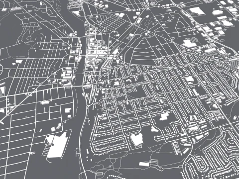 Cityscape Cambridge England 3D Model