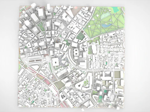Cityscape Boston Massachusetts United States 3D Model