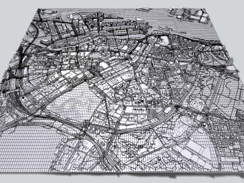 Cityscape Boston Massachusetts United States 3D Model