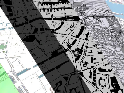 Cityscape Boston Massachusetts United States 3D Model