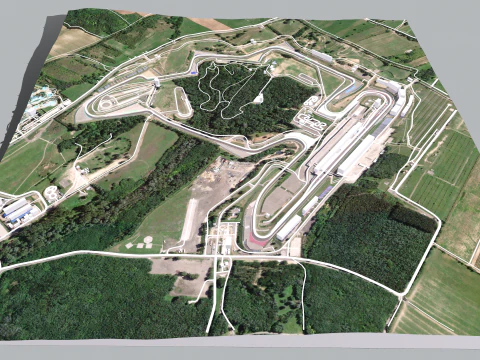 The Hungaroring Mogyorod Budapest Hungary 3D Model