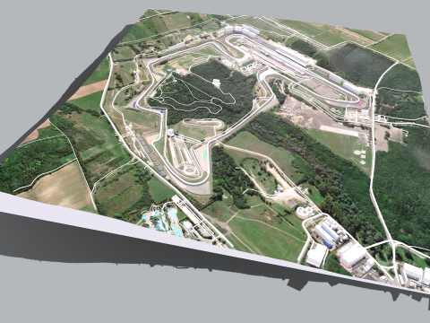 The Hungaroring Mogyorod Budapest Hungary Model 3D