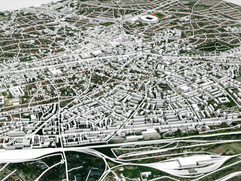 Cityscape Craiova Romania Model 3D