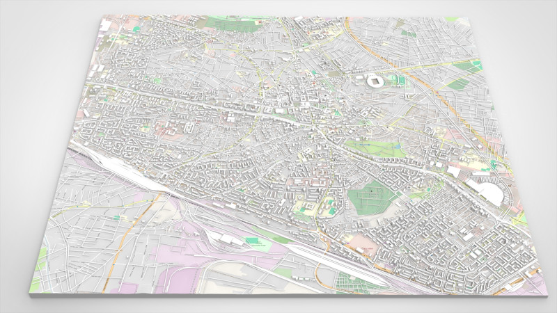 Cityscape Craiova Romania Model 3D .c4d .max .obj .3ds .fbx .stl .blend 