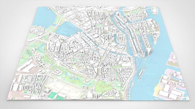Cityscape Hamburg Germany Modelo 3D .c4d .max .obj .3ds .fbx .stl .blend 