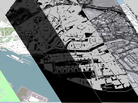 Cityscape Hamburg Germany 3D Model